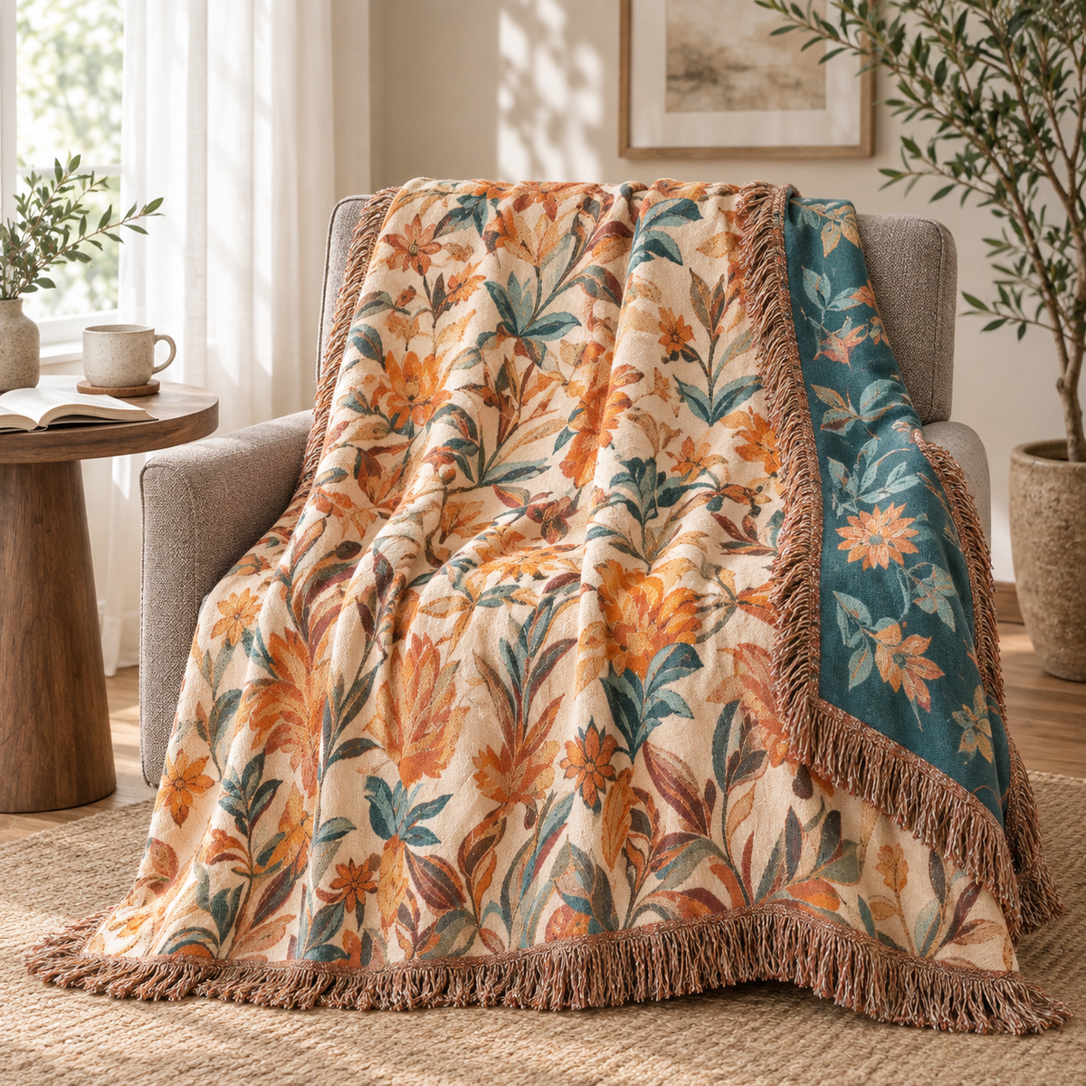Sunsecca Woven Throw — Amber Lily