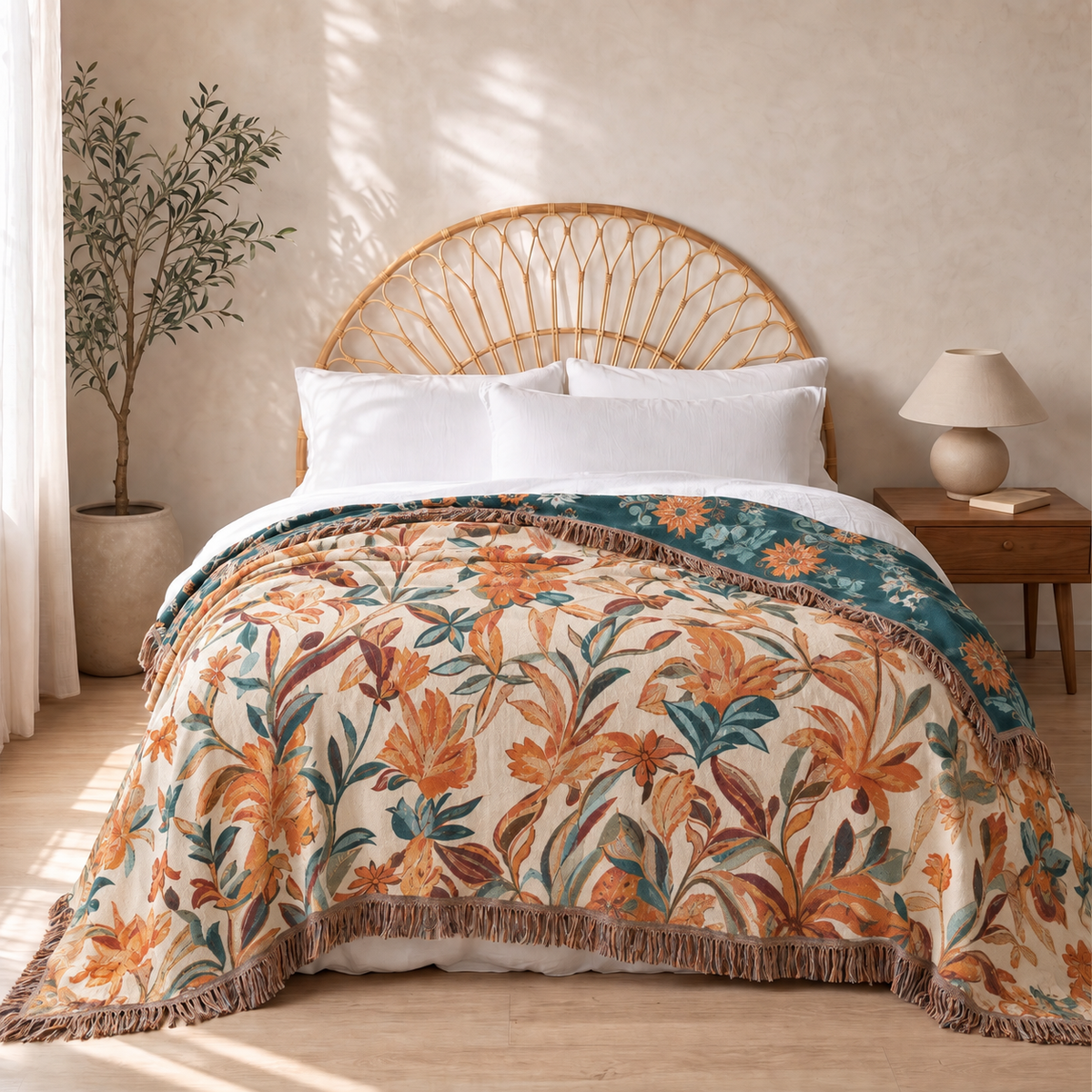Sunsecca Woven Throw — Amber Lily