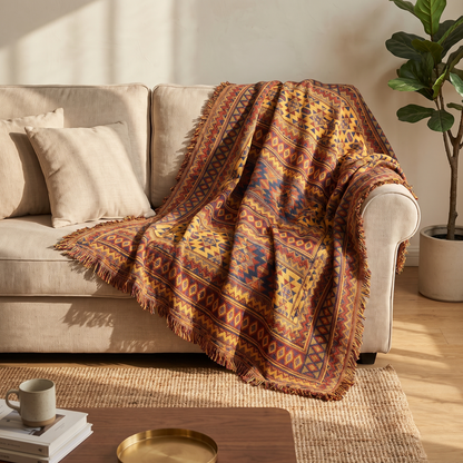 Sunsecca Woven Throw — Mosaic