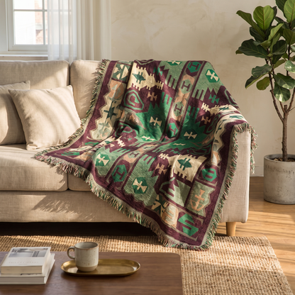 Sunsecca Woven Throw — Mosaic