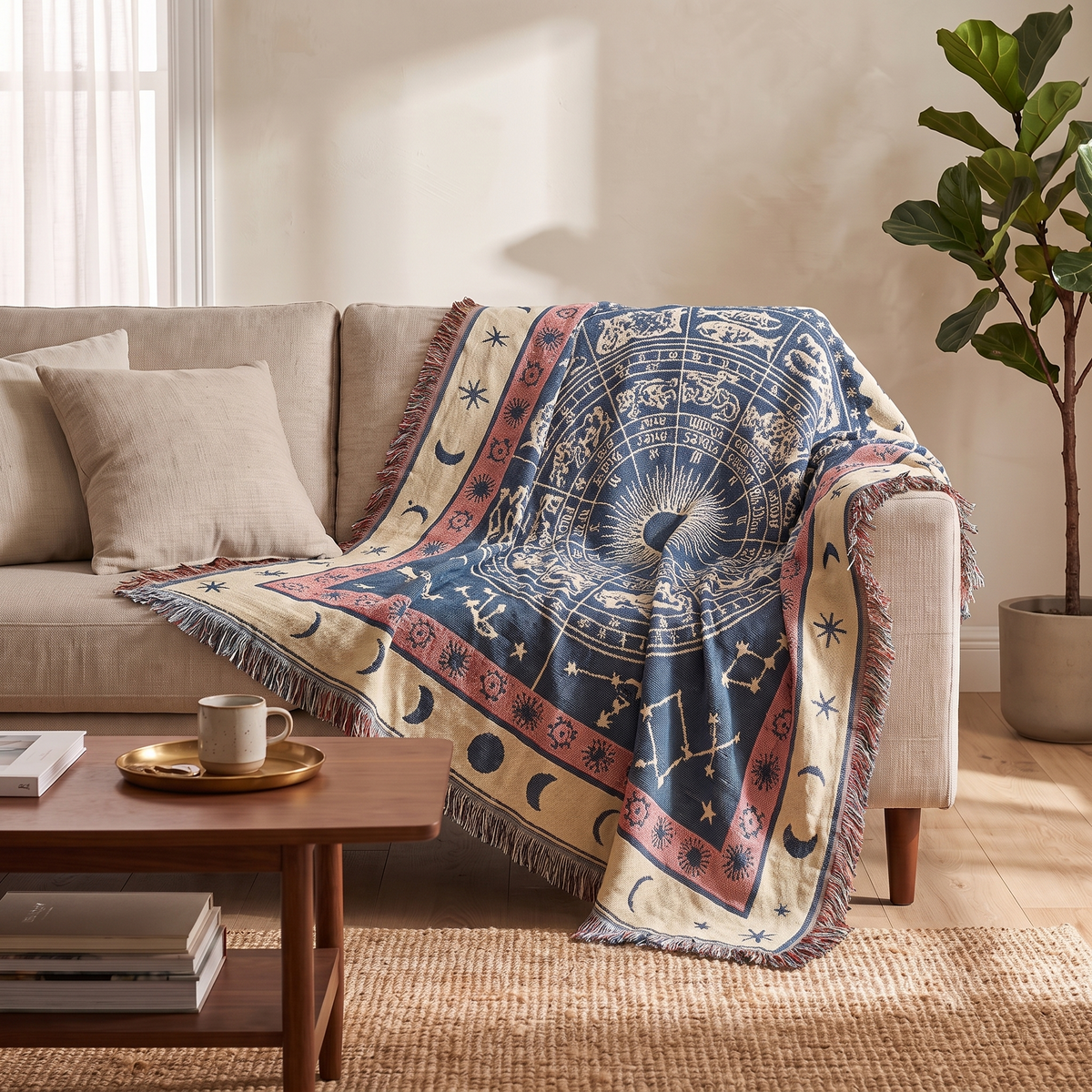 Sunsecca Woven Throw — Mosaic