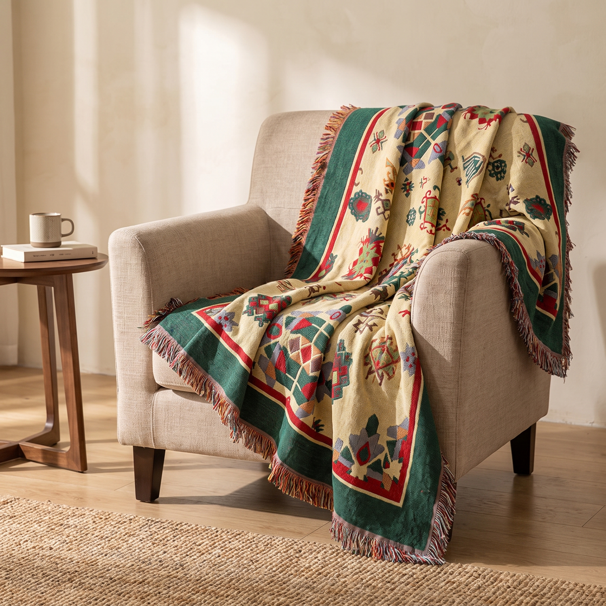 Sunsecca Woven Throw — Mosaic