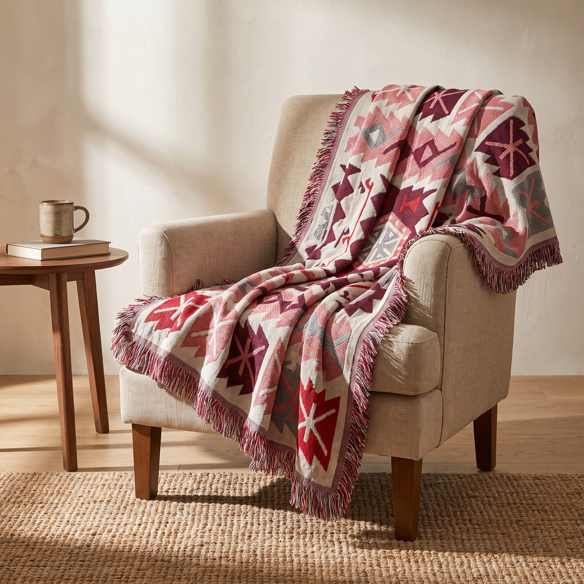 Sunsecca Woven Throw — Mosaic