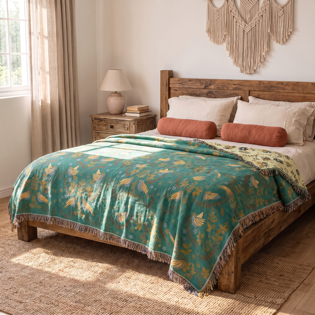Sunsecca Woven Throw — Sage Aviary